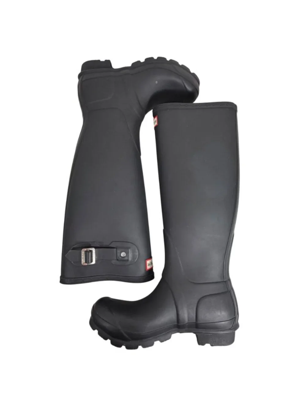 Hunter Original Tall Adjustable Rain Boots Womens Size 5 VGUC